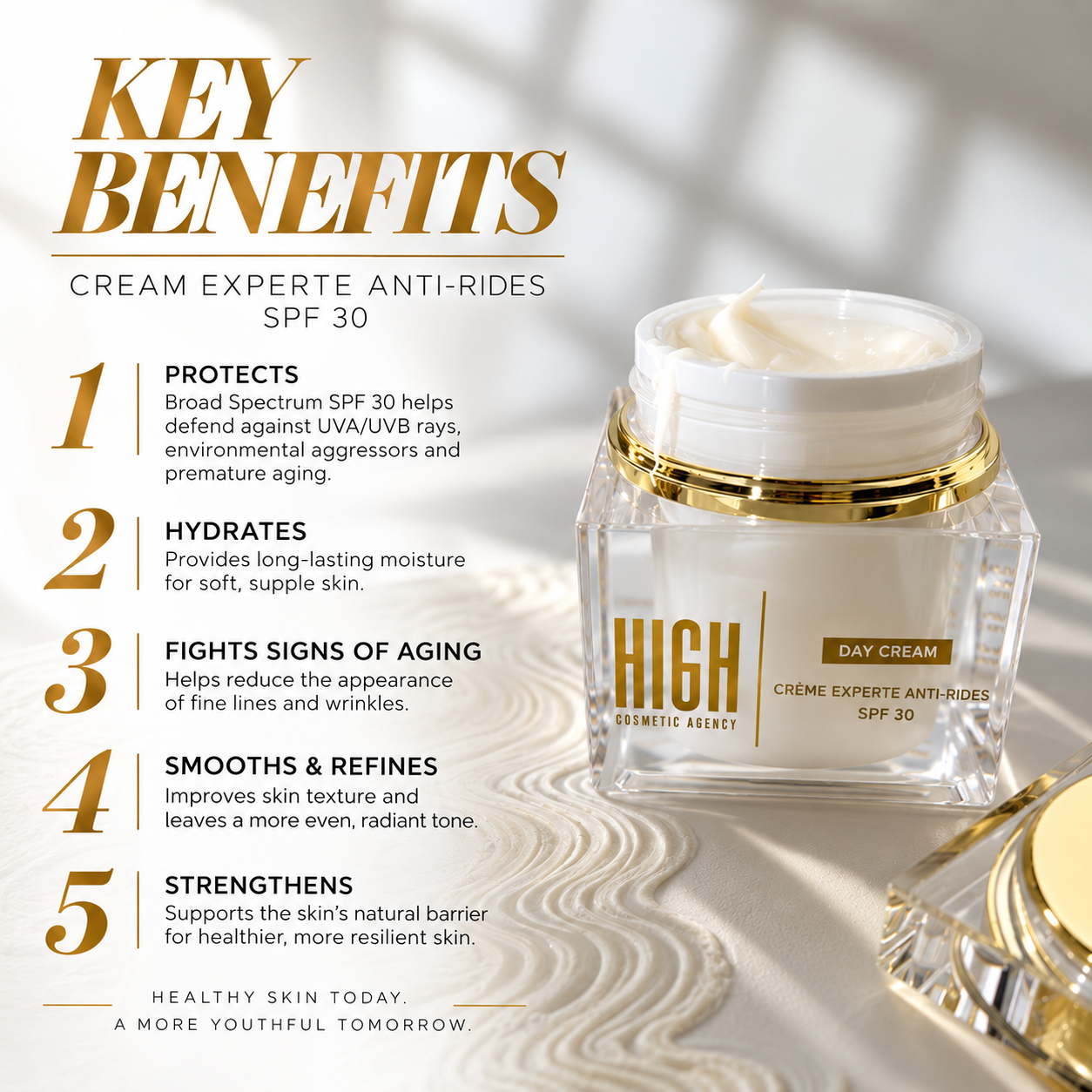 Day Cream Lightweight Hydrating Moisturizer with Antioxidants for Bright, Protected Skin – Broad-Spectrum UVA/UVB Defense, Perfect for Daily Use