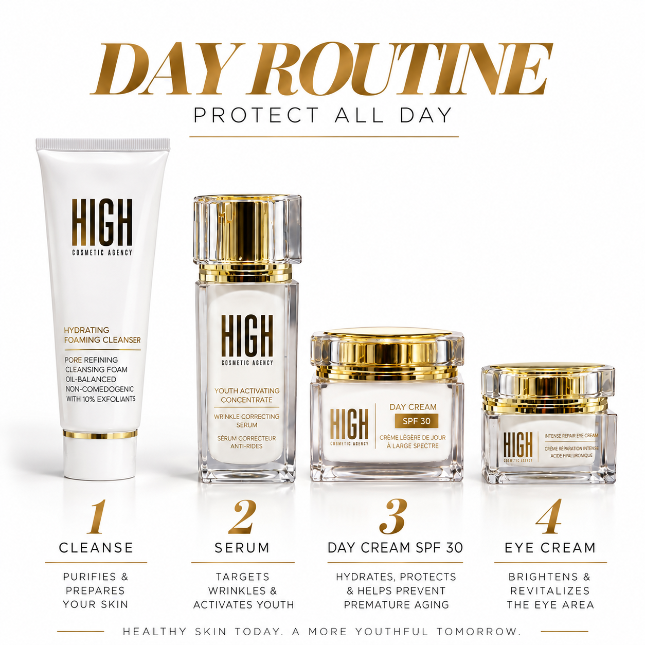 Day Cream Lightweight Hydrating Moisturizer with Antioxidants for Bright, Protected Skin – Broad-Spectrum UVA/UVB Defense, Perfect for Daily Use