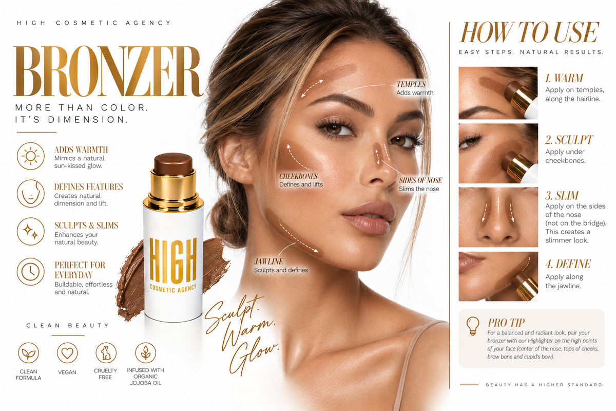 Bronzer Stick – Cinnabar | Warm Terracotta Satin Finish