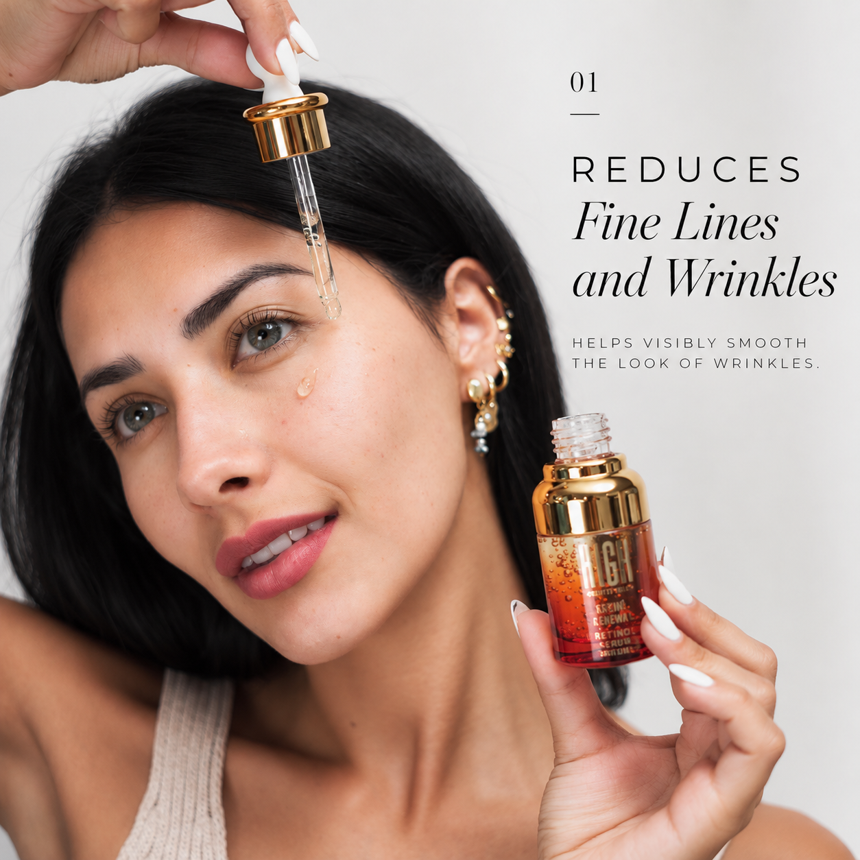 Retinol 1% Anti-Aging Face Serum – Wrinkles, Fine Lines & Dark Spots