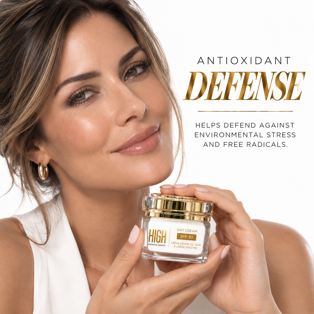 Day Cream Lightweight Hydrating Moisturizer with Antioxidants for Bright, Protected Skin – Broad-Spectrum UVA/UVB Defense, Perfect for Daily Use