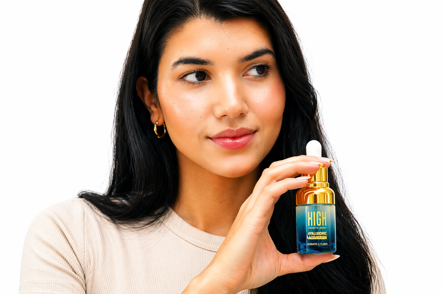Hyaluronic Acid Serum for Face – Intense Hydration & Anti-Aging Care | Lightweight Hydrolonic Acid Face Serum – Natural Skin Care for Smooth & Radiant Skin,High Cosmetic Agency