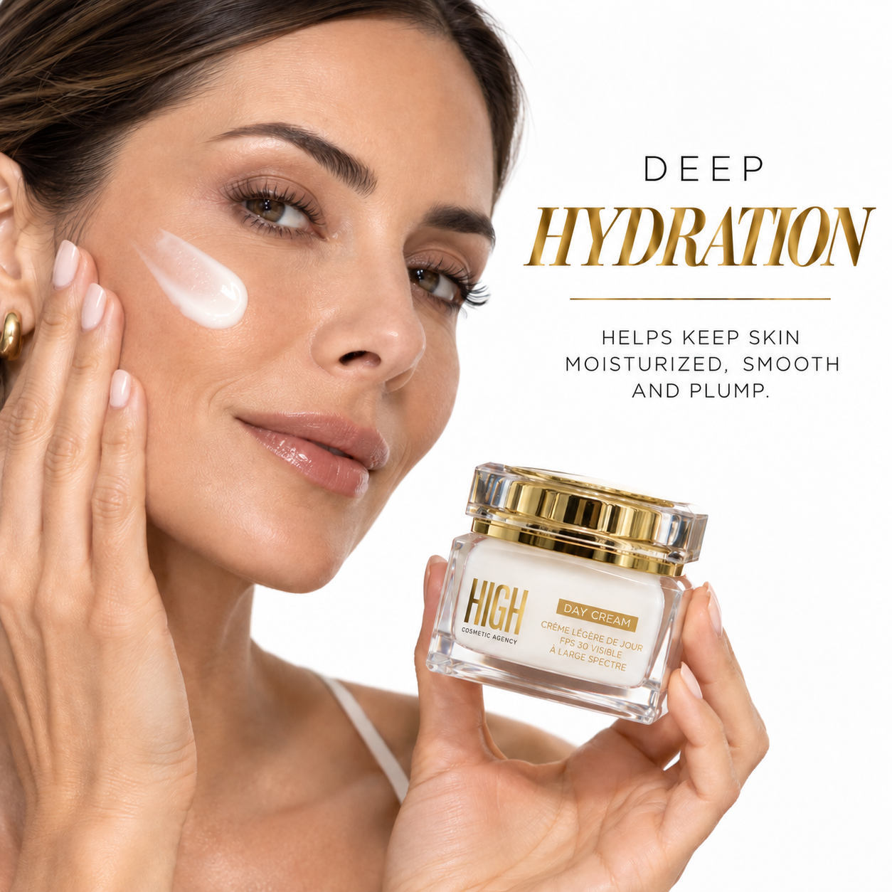 Day Cream Lightweight Hydrating Moisturizer with Antioxidants for Bright, Protected Skin – Broad-Spectrum UVA/UVB Defense, Perfect for Daily Use
