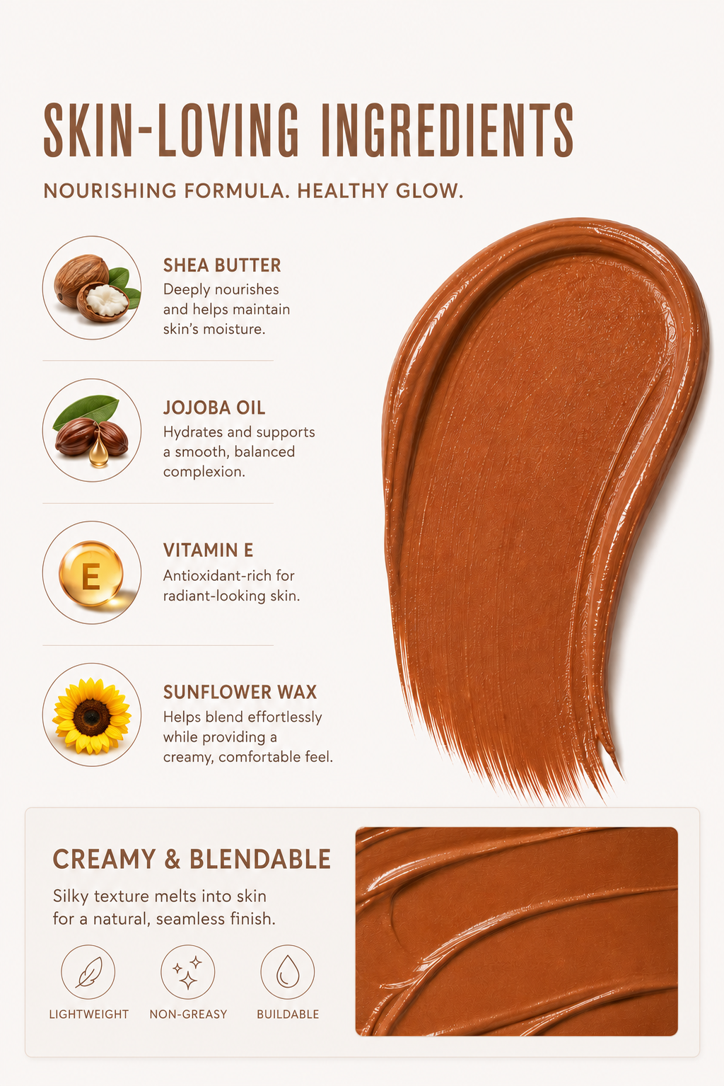 Bronzer Stick – Cinnabar | Warm Terracotta Satin Finish