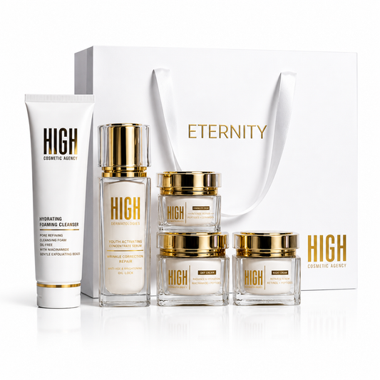 Eternity Luxury Skincare Set — 5-Step Complete Anti-Aging Routine with Retinol, Vitamin C, Hyaluronic Acid & SPF 30"