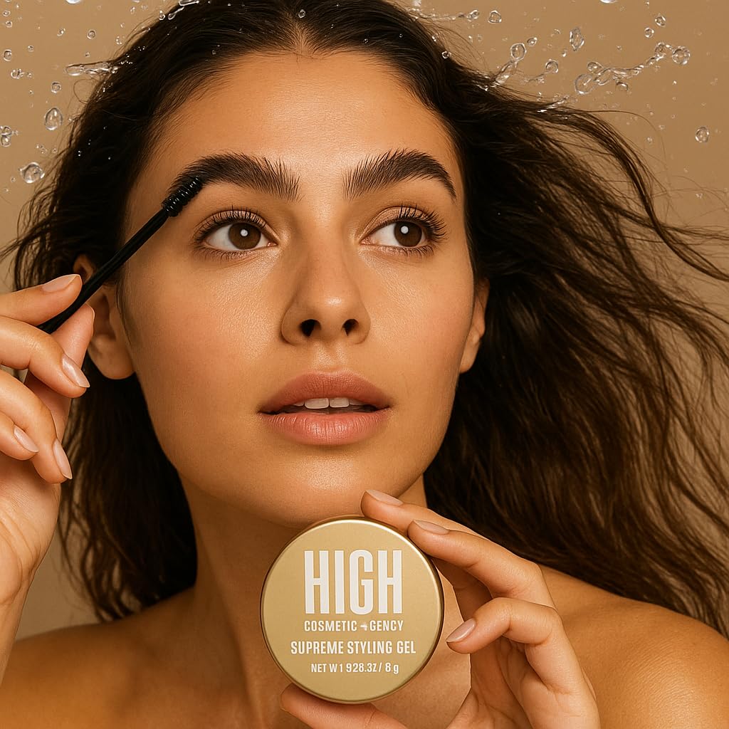 Eyebrow Supreme Styling Gel by High Cosmetic Agency – Long-Lasting Brow Shaping, Tinting & Setting Gel | Tames, Defines & Fills for Polished, All-Day Brow