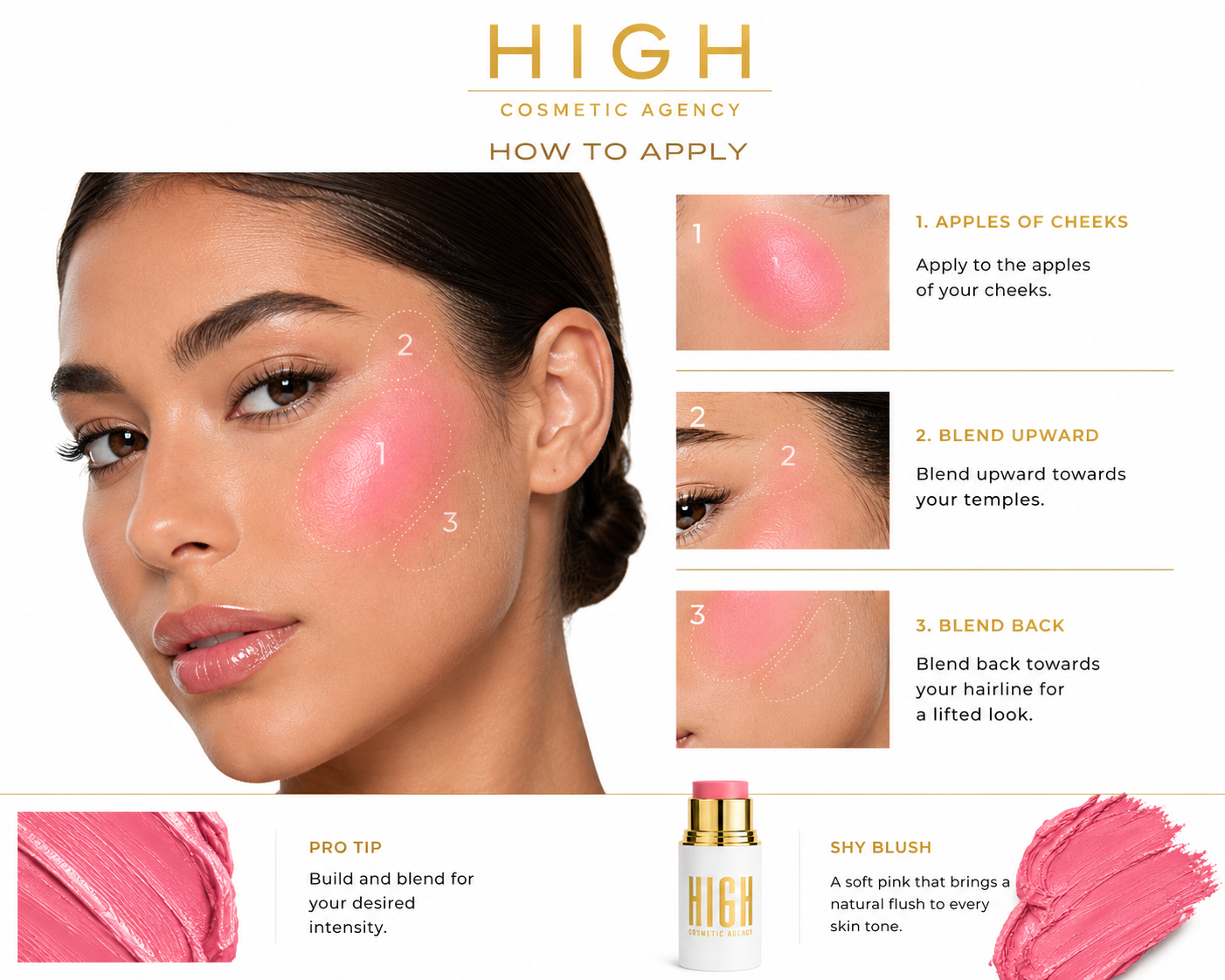 Blush Stick – Blendable Satin Finish (SHY BLUSH)