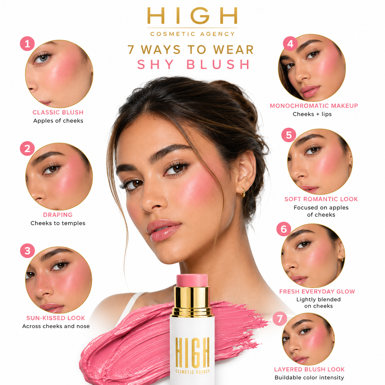 Blush Stick – Blendable Satin Finish (SHY BLUSH)