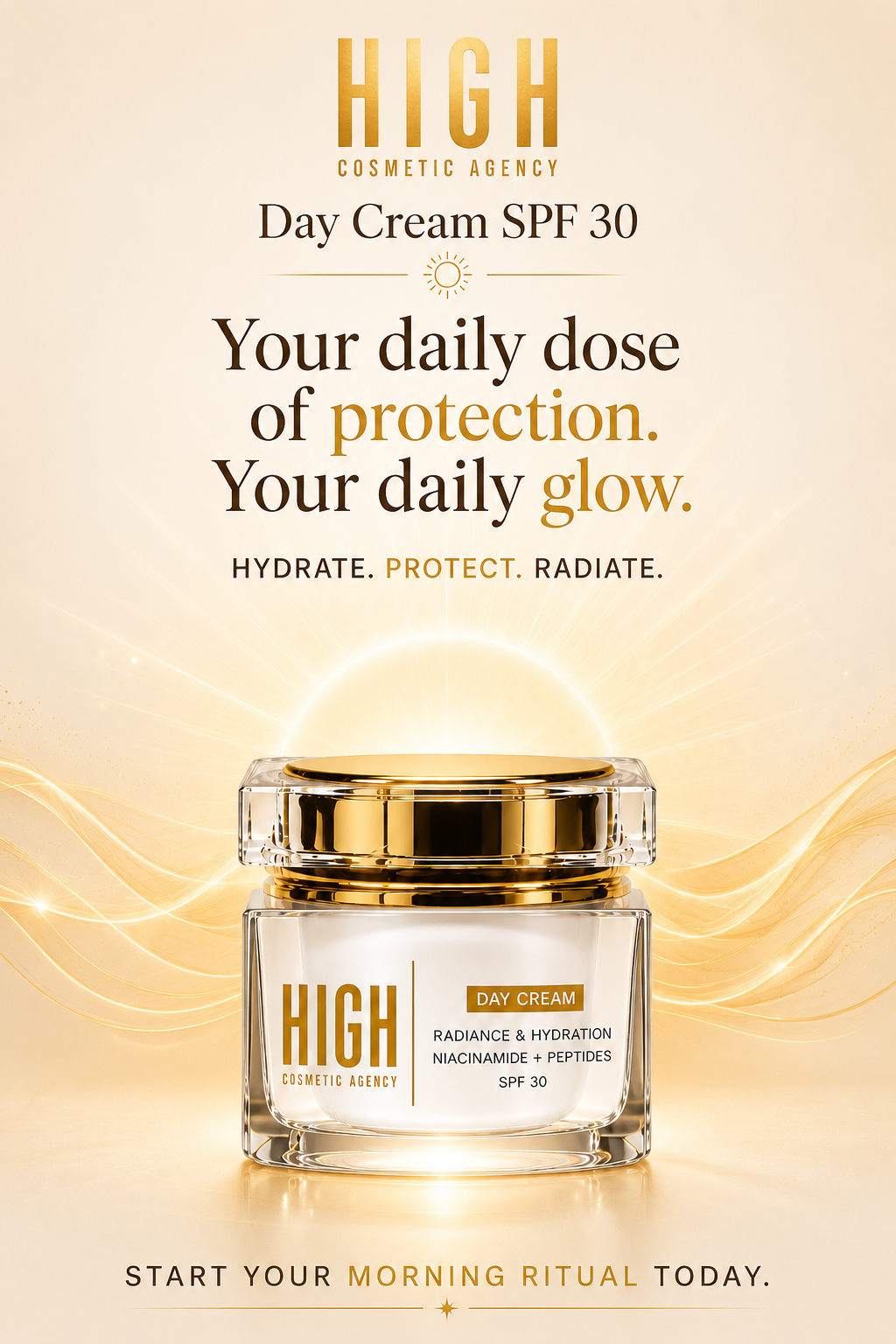 Day Cream Lightweight Hydrating Moisturizer with Antioxidants for Bright, Protected Skin – Broad-Spectrum UVA/UVB Defense, Perfect for Daily Use