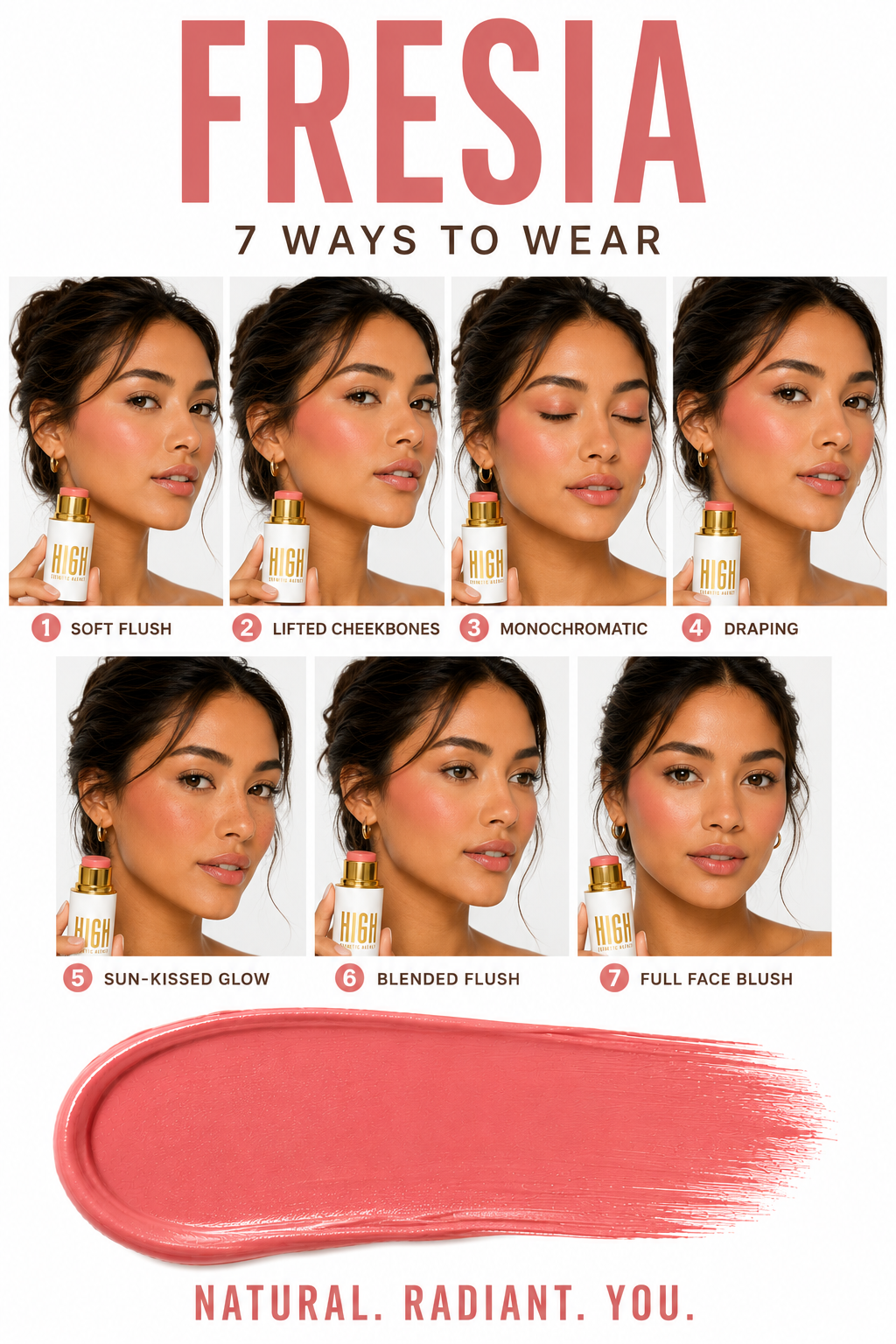 Blush Stick – Freesia | Soft Peachy Pink Satin Finish