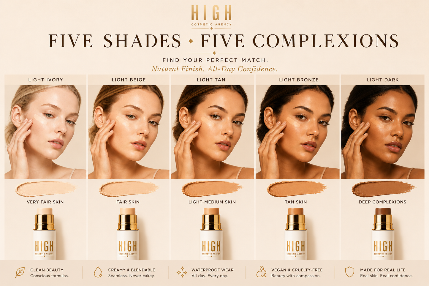 Concealer Stick - 5 Shades