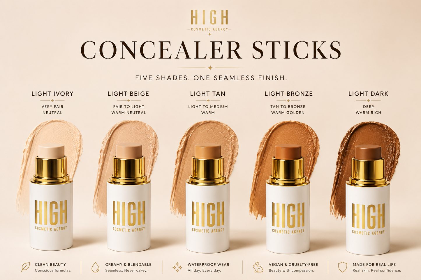Concealer Stick - 5 Shades
