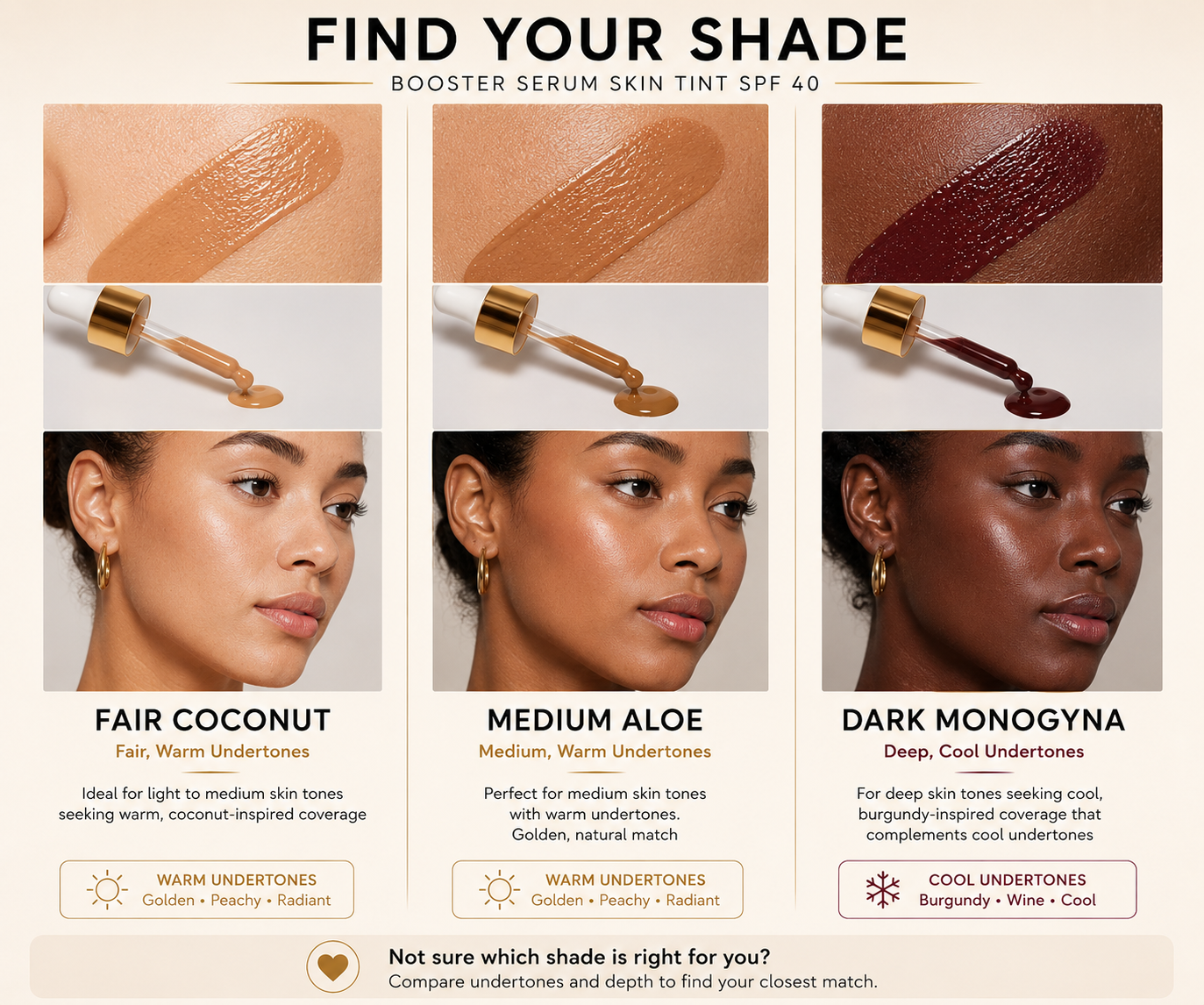Booster Serum Skin Tint SPF 40 — Your Skin, Bare But Better